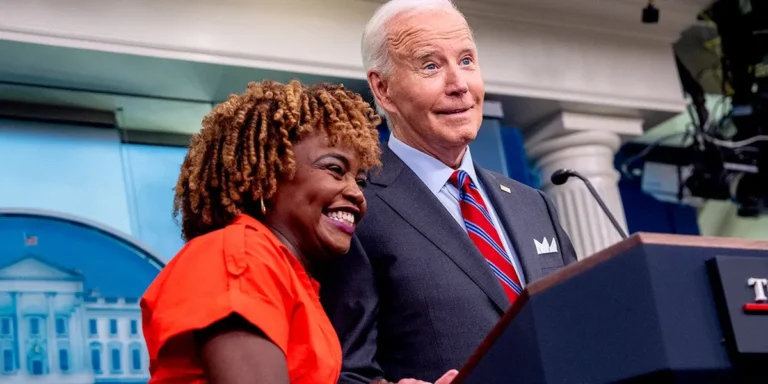 white-house-press-secretary-karine-jean-pierre-us-president-joe-biden-making-jokes-during-a-news-conference-in-the-brady-press-b